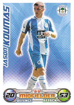 Jason Koumas Wigan Athletic 2008/09 Topps Match Attax #351